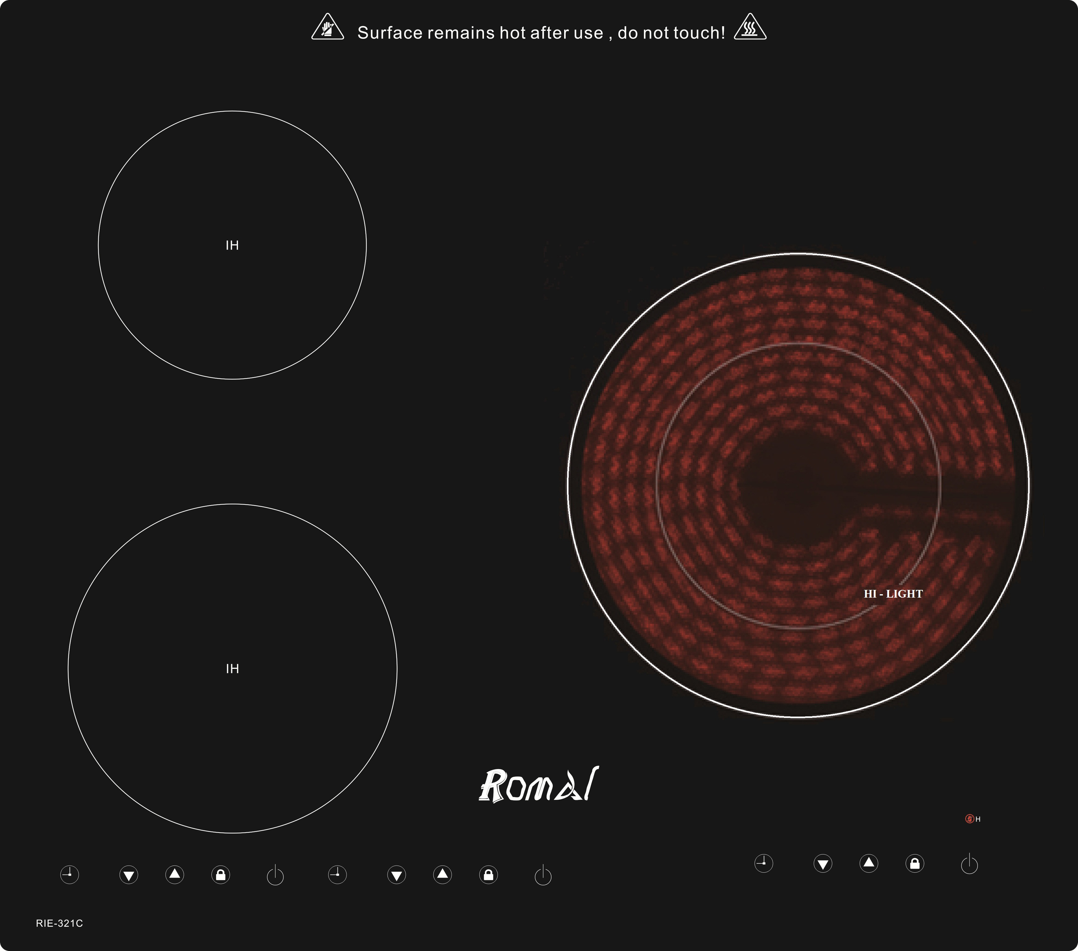BẾP ĐIỆN TỪ ROMAL RIE-321C
